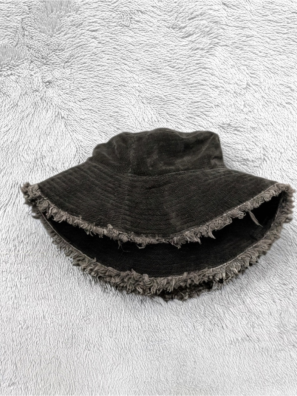 NATURAL LIFE Frayed Edge Bucket Hat - Brown